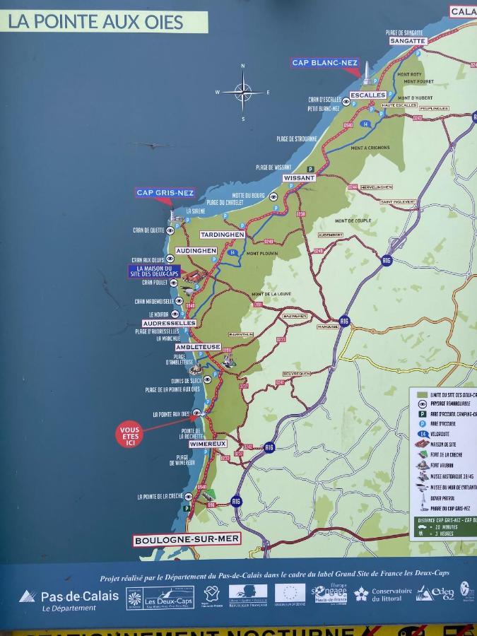 La Mer En Vue, Destination Naturelle Pour 2, Avec Wifi Et Parking Wimereux Exteriör bild